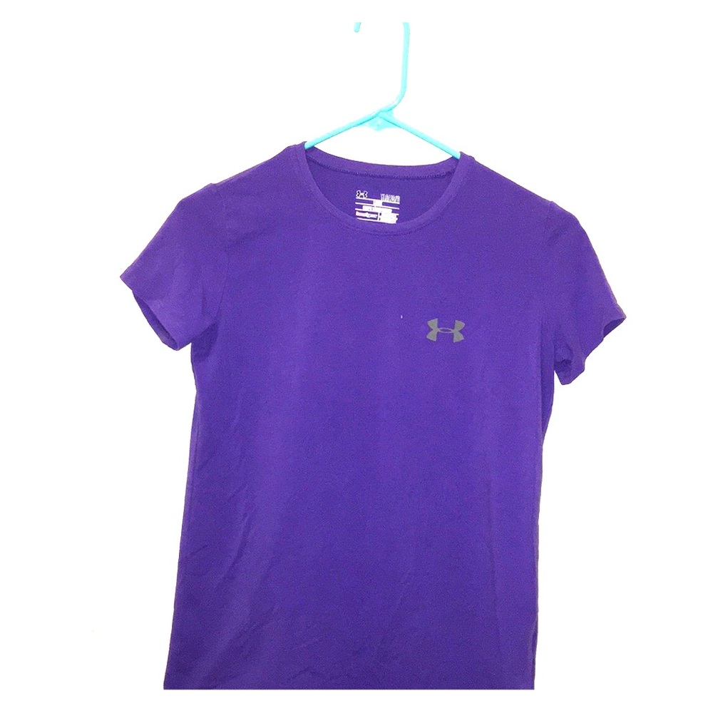 purple under armor loose fitting t shirt